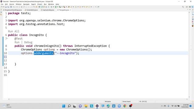 Incognito/Private Mode in Selenium | How to Open Chrome Browser in Incognito Mode in Selenium смотреть онлайн