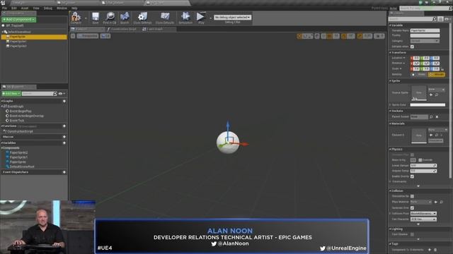 Blueprint Creating a 2D Side-Scroller | 02 | Live Training | Unreal Engine смотреть онлайн
