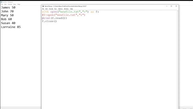 Reading Files Python смотреть онлайн