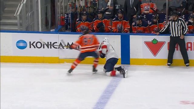 GOTTA SEE IT: Connor McDavid Bulldozes Aaron Ekblad For Rare Hit смотреть онлайн