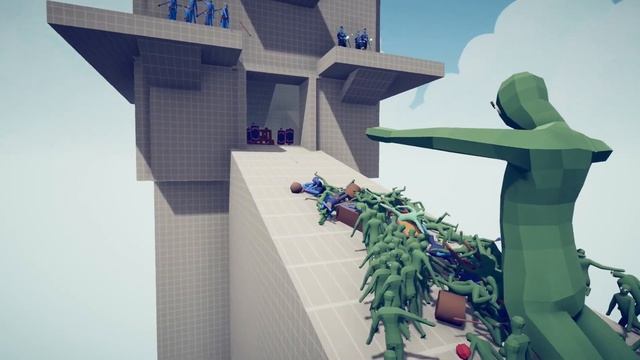 100x GIANT ZOMBIE HORDE ATTACK TOWER | TABS - Totally Accurate Battle Simulator смотреть онлайн