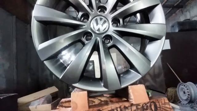 Порошковая покраска дисков (Киев-Вишневое)от *VW* в ЗАВОДСКОЙ цвет. Вишневое-Киев смотреть онлайн