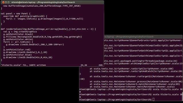 Visualizing Sorts (using Scala) смотреть онлайн