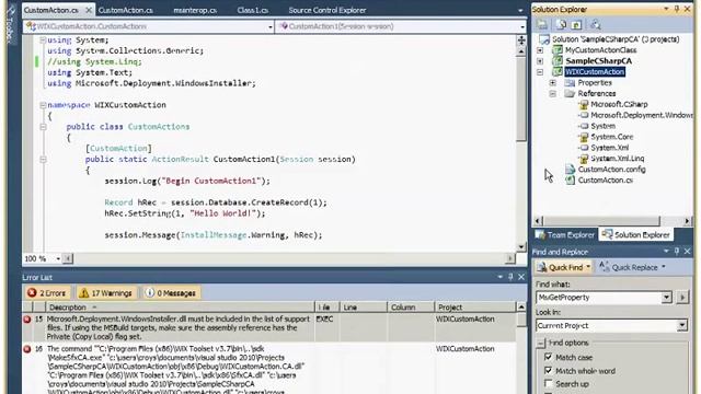 C# Custom Actions with WIX and InstallShield смотреть онлайн