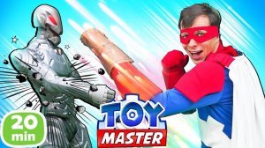 Ловим злодеев и стреляем в шоу Той Мастер — Супергерои в видео для мальчиков, сборник