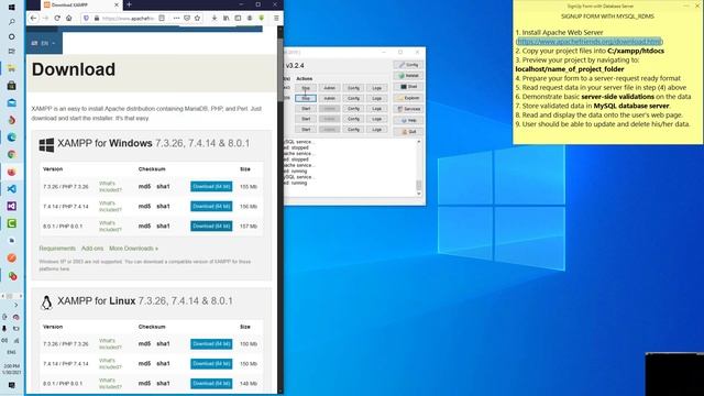 SignUp Form using PHP & MySQL [Part 1] - Web Server Installation смотреть онлайн