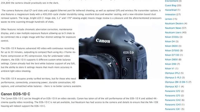 Canon EOS Photographer Randall M. Rueff - The NA-1DX Underwater housing information смотреть онлайн