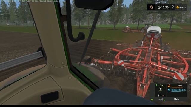 Farming Simulator 17 | Pine Cove Farm ep 7 | Cultivating with the Kuhn Discolander XM смотреть онлайн