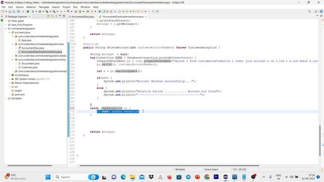 Online Banking System Part 5 Console Based Project in Java REMOVE ACCOUNT BY ACCOUNTNUMBER смотреть онлайн