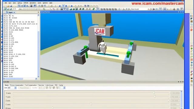 Mastercam ICAM Tutorial- Mastercam Tool Path vs. ICAM G-Code Simulation- Parts 1 and 2