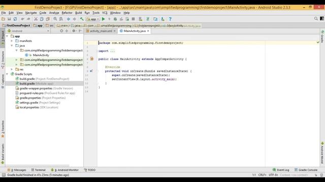 Android App Development (Using Kotlin) - 2 - BASICS & RUNNING FIRST KOTLIN APP смотреть онлайн