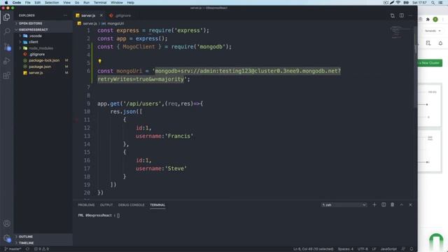 How to Connect MongoDB to Project | MERN Stack Tutorial #83 смотреть онлайн