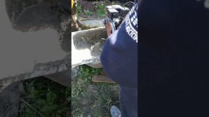 Как замесить бетон мотоблоком