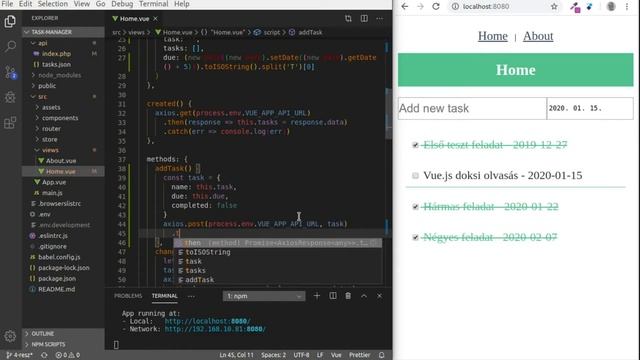 vue.js 2 gyorstalpaló 5. rész - v-model смотреть онлайн
