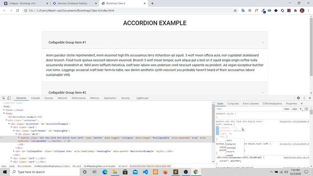 ACCORDION EXAMPLE смотреть онлайн