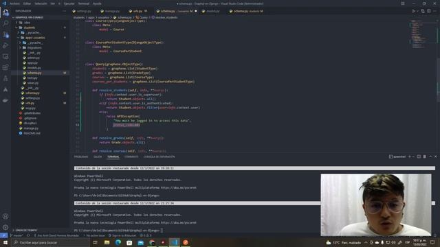Graphql en Django - Parte 11 - Usar seguridad básica en GraphQL смотреть онлайн