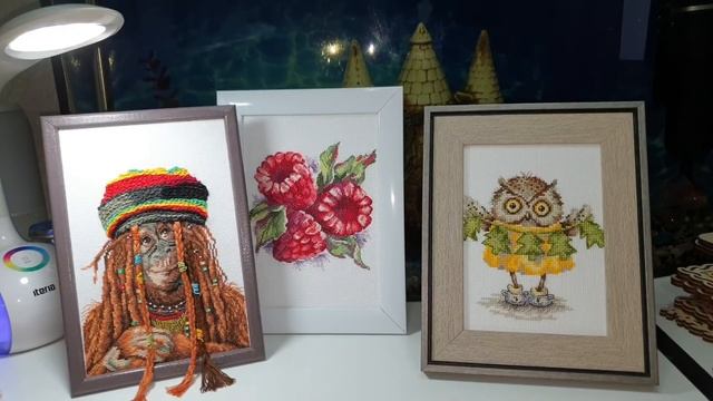 Мои вышитые картины, оформленные осенью 2021г самостоятельно смотреть онлайн