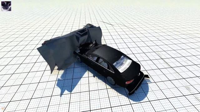 Audi A8 CRASH TESTING (SlowMotion) - BeamNG Drive