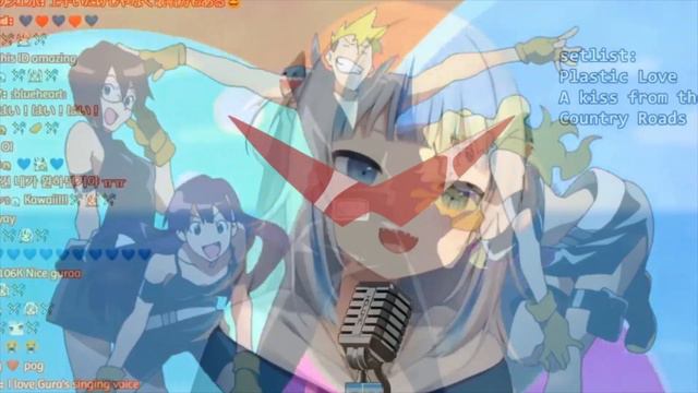 Гавр Гура поёт опенинг Гурен Лагана | Tengen Toppa Gurren Lagann OP смотреть онлайн