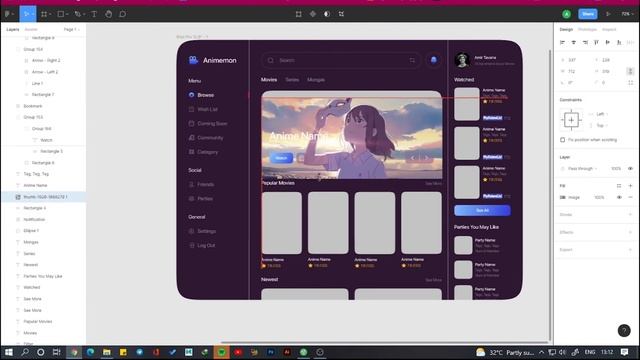 How to Design Video Stream App | UI Design in Figma смотреть онлайн
