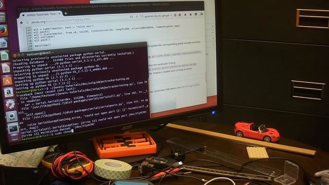 Tuning the JeVois color-based object tracker using a python graphical interface смотреть онлайн