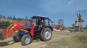 Погрузчик ПКУ-0,9 в работе!!!