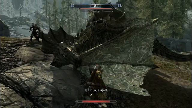 Skyrim Japanese Voice-Over - Alduin & Sahloknir