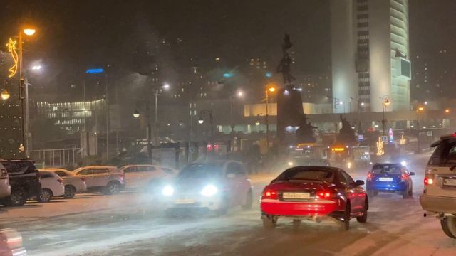 Снегопад во Владивостоке [4K] смотреть онлайн