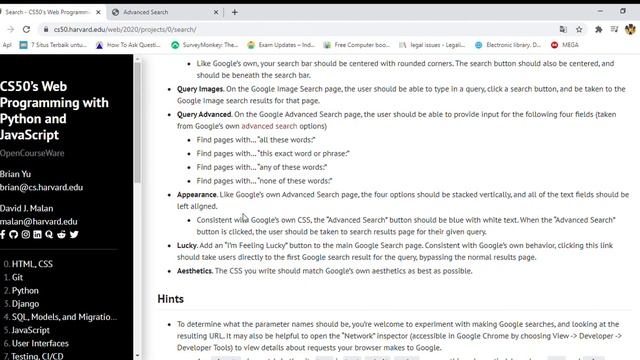 Search - CS50's Web Programming with Python and JavaScript смотреть онлайн