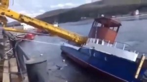 Падение автокрана