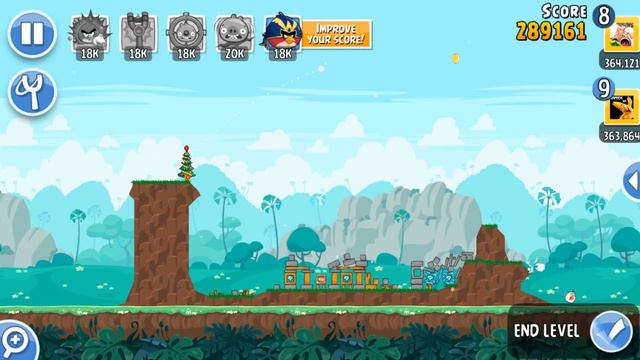 Angry Birds Friends Tournament Level 2 Week 285-B MOBILE Highscore POWER-UP walkthrough смотреть онлайн