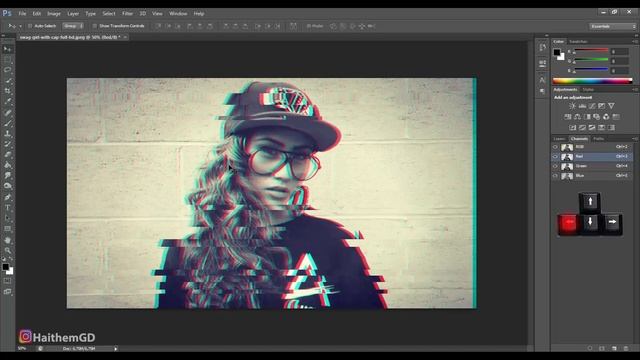 Photoshop Tutorial | How To Make Glitch Effect смотреть онлайн