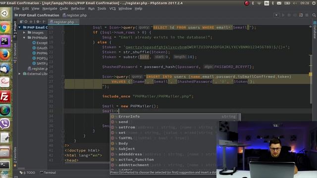 PHP Email Verification And Validation Tutorial - Registration & Login Form смотреть онлайн