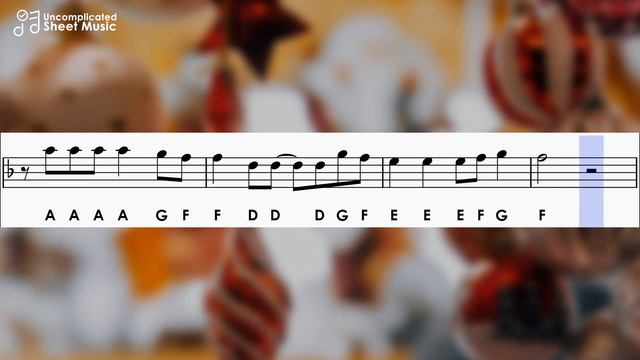 Feliz Navidad | Sheet Music with Easy Notes for Recorder, Violin Beginners Tutorial | José Felician смотреть онлайн