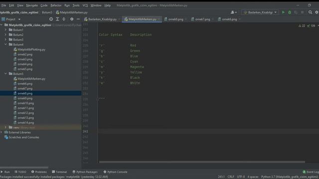 Python İle Matplotlib Grafik Çizim Eğitimi - [ Pyplot Markers] - 6/13 смотреть онлайн