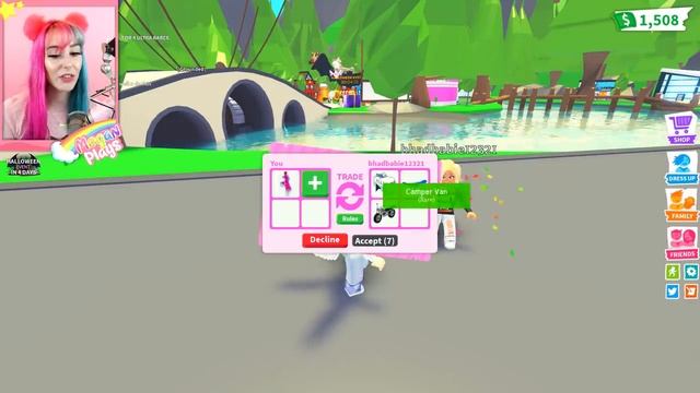 I Accepted EVERY Trade In Adopt Me for 24 Hours! Adopt Me Roblox Trading Challenge смотреть онлайн