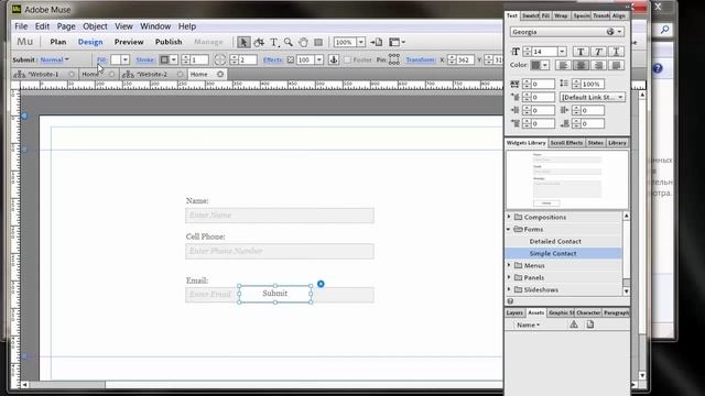 Удаление поле email 32 bit в Adobe Muse смотреть онлайн