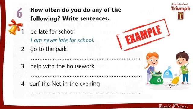 Excel 6, p. 8-9. Module 1. Use of English 1b. Видеоурок, ГДЗ, ответы и объяснения смотреть онлайн