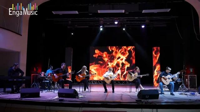 Ансамбль гитаристов EngaMusic "The Phantom of the Opera" смотреть онлайн