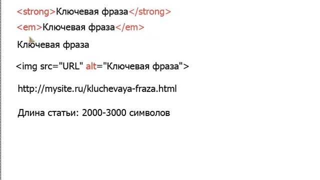 Как оптимизировать статью под поисковый запрос смотреть онлайн