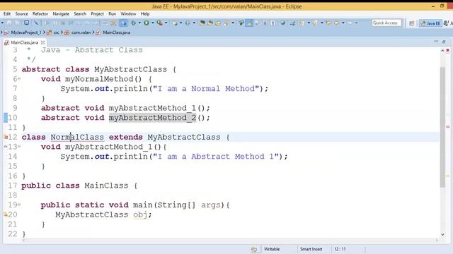 Java Abstract Class смотреть онлайн