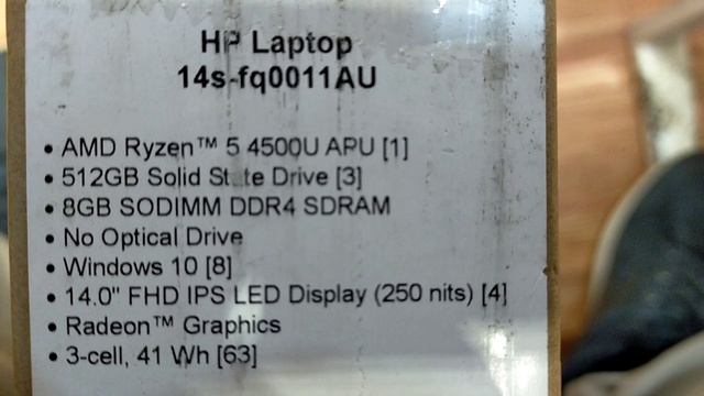 HP 14S FQ0011AU RYZEN 5 4500U 8GB 512GB WIN10HOME OHS SILVER смотреть онлайн