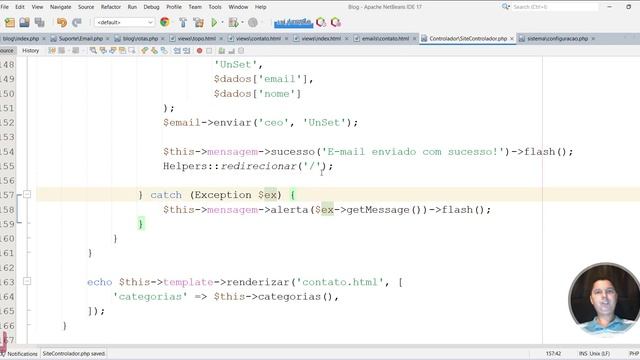 Curso de PHP 8 Aula 168 Formulário de Contato Fale Conosco смотреть онлайн