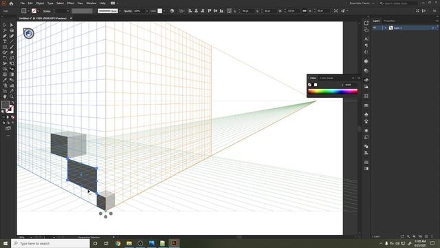 Adobe Illustrator from Beginner to Master 23 - Perspective Grid Tool | Sinhala Tutorial смотреть онлайн