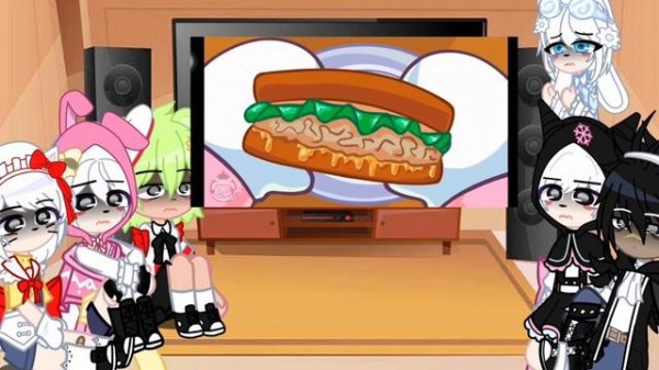 hello kitty and her friends react to hell on kitty||hello kitty||hell on kitty||