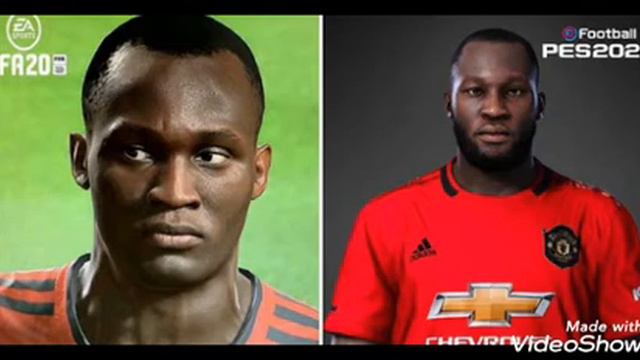 FIFA 20 X PES 2020 FACE LUKAKU MANCHESTER UNITED смотреть онлайн