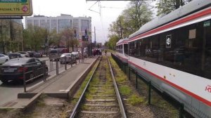 Краснодарский трамвай. Поездка по маршруту № 2