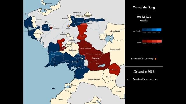 The War Of The Ring: Every 1/3 Days