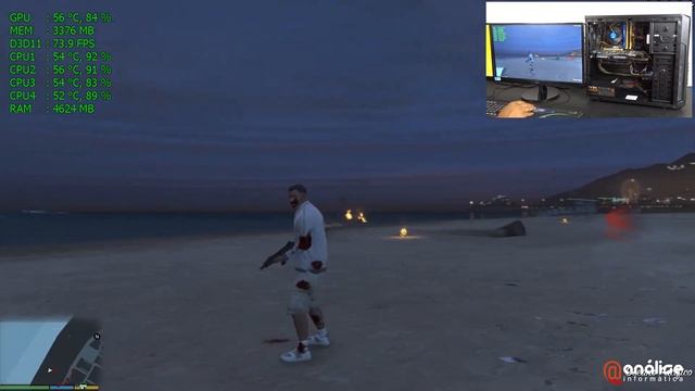 Grand Theft Auto V (GTA V) Core i5 4440 + GTX980 4GB Gigabyte ( Teste de Desempenho ) смотреть онлайн