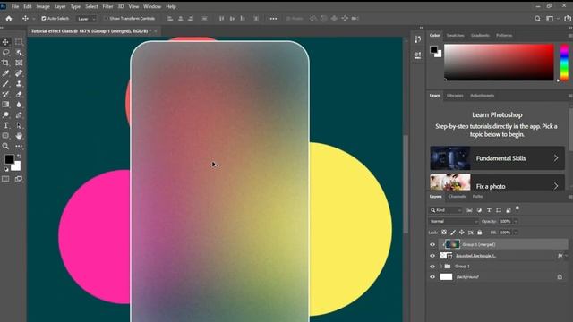 CARA BUAT EFFECT GLASS DI PHOTOSHOP смотреть онлайн